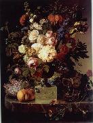 unknow artist Floral, beautiful classical still life of flowers.055 oil painting on canvas
